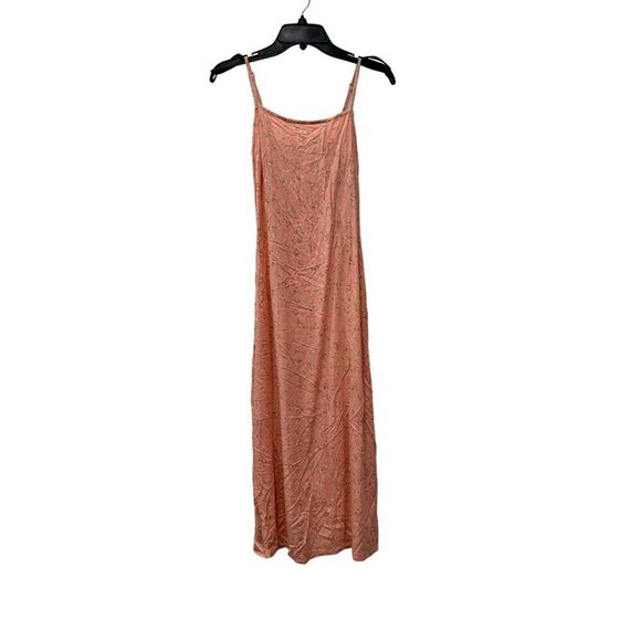 New Billabong Women's Size S Slip Midi Dress Shoulder Strap Floral Pink - Picture 1 of 11